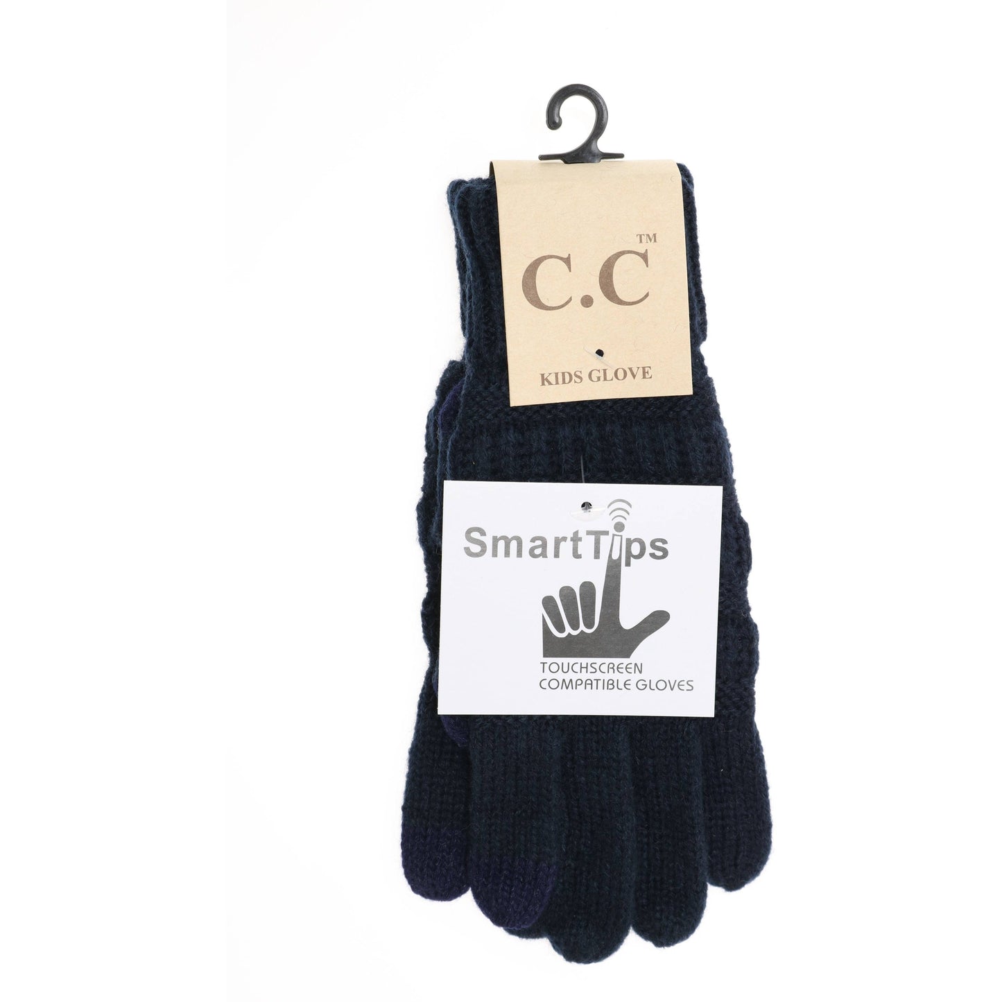 KIDS Solid Cable Knit CC Gloves G20KIDS: Indie PInk
