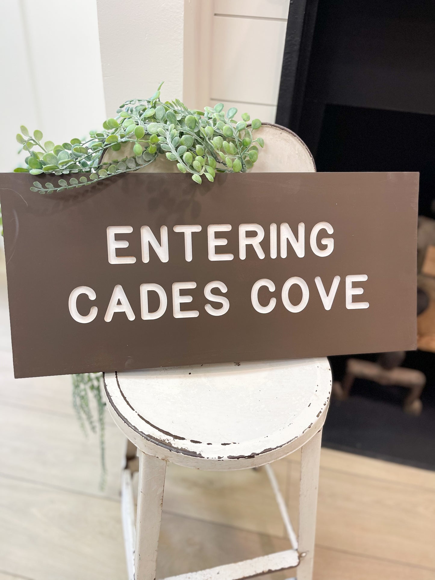 Entering Cades Cove Trail Sign
