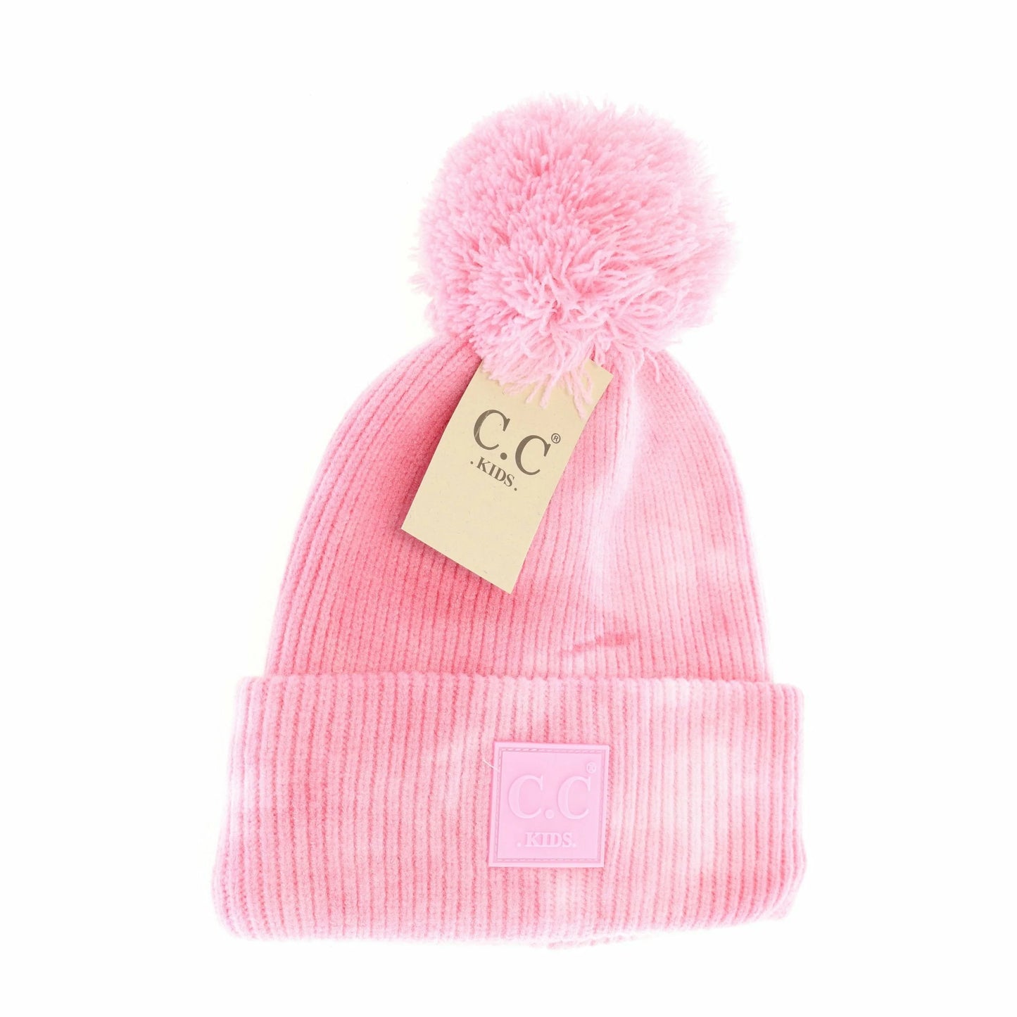 KIDS Tie Dye Pom C.C Beanie