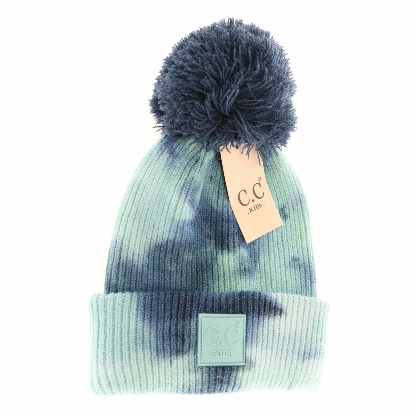 KIDS Tie Dye Pom C.C Beanie