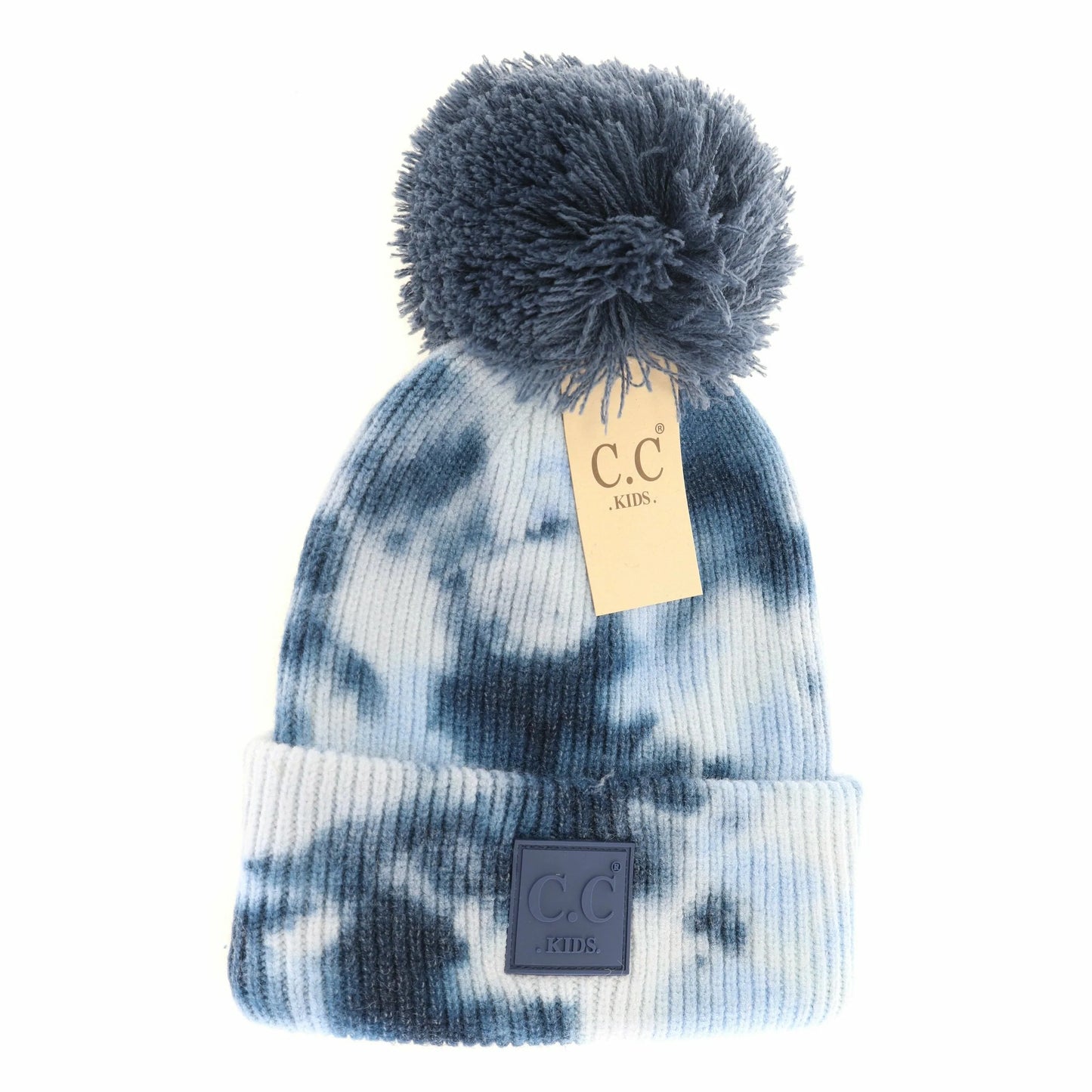 KIDS Tie Dye Pom C.C Beanie