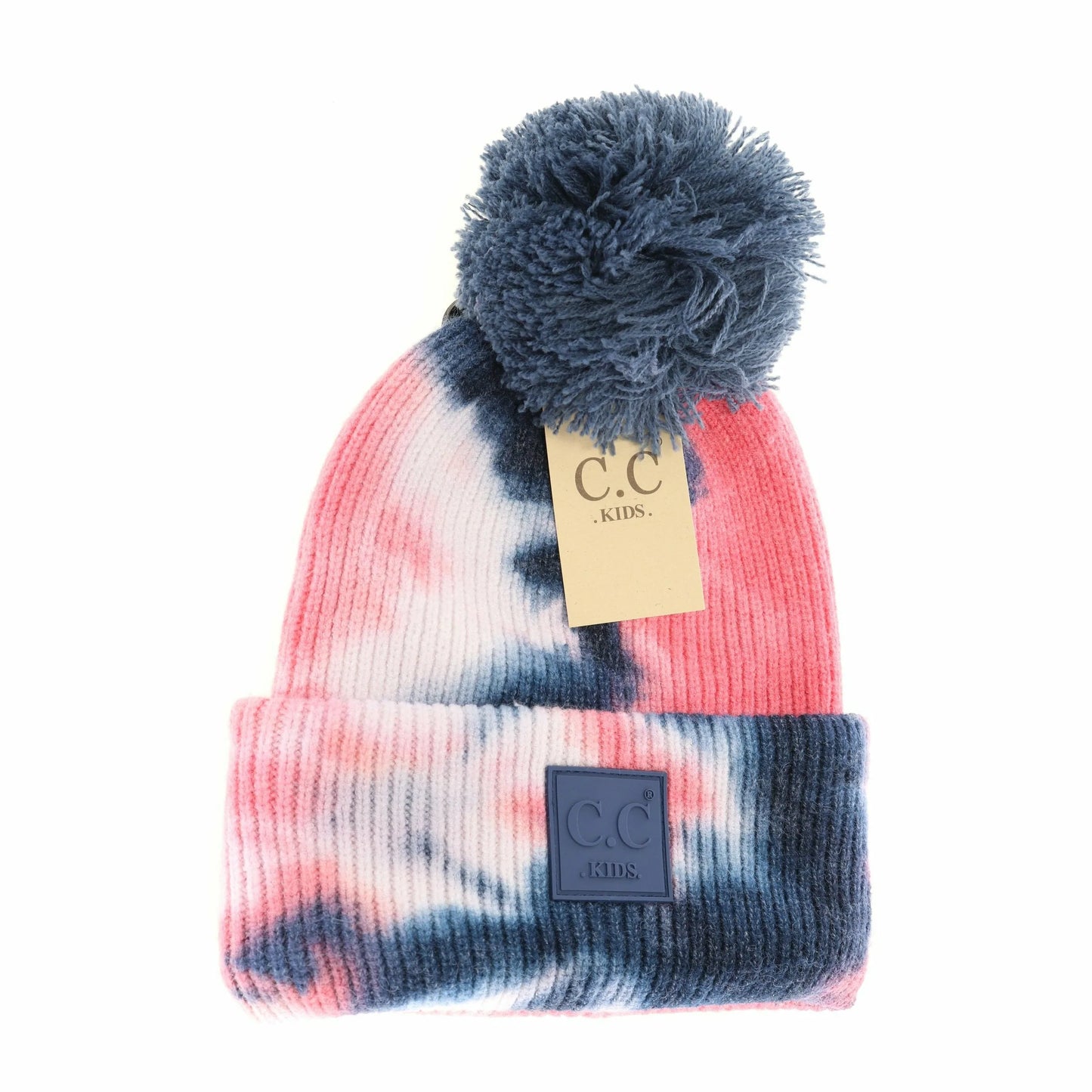 KIDS Tie Dye Pom C.C Beanie