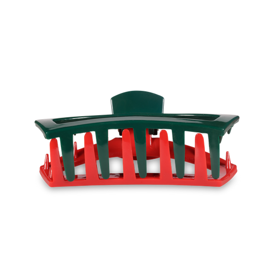 Open Red and Green Medium Hair Clip