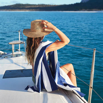 Dock & Bay Quick Dry Towel - Cabana - Whitsunday Blue
