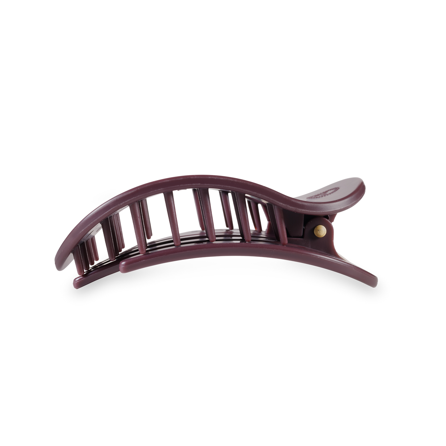 Round Flat Hair Clip | Med. | Burgundy Bliss