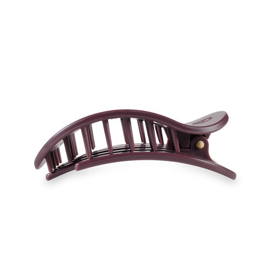 Round Flat Hair Clip | Med. | Burgundy Bliss