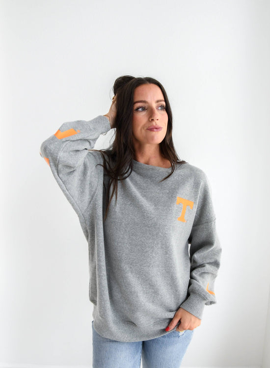 Tennessee Barkley Split - Lantern Sleeve Crewneck