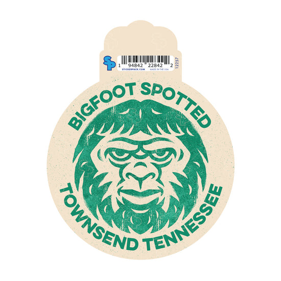 Bigfoot Gritty Coin Sticker Large