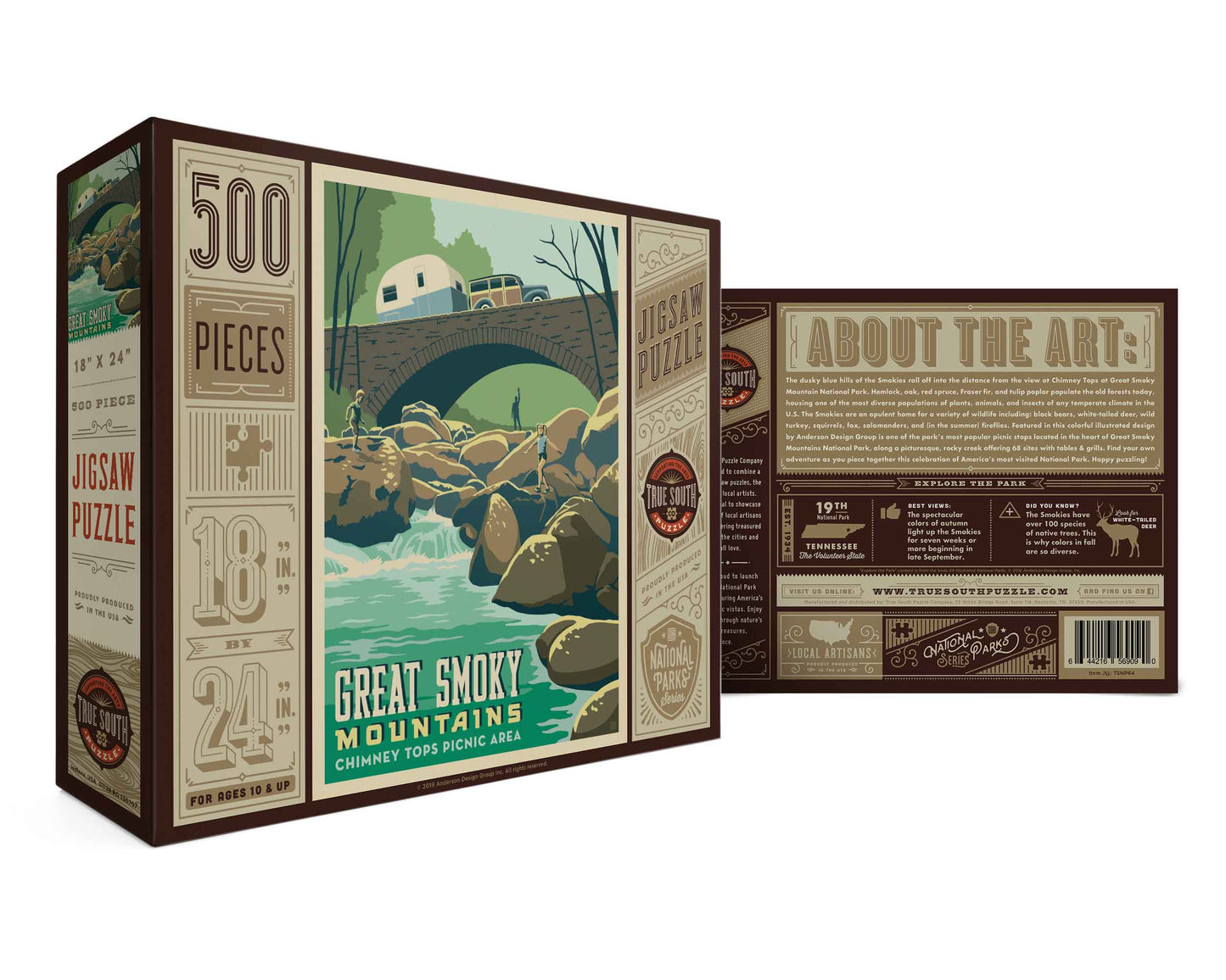 Great Smoky Mountains Chimney Tops Puzzle