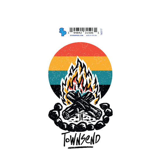 Gritty Campfire Sticker Large