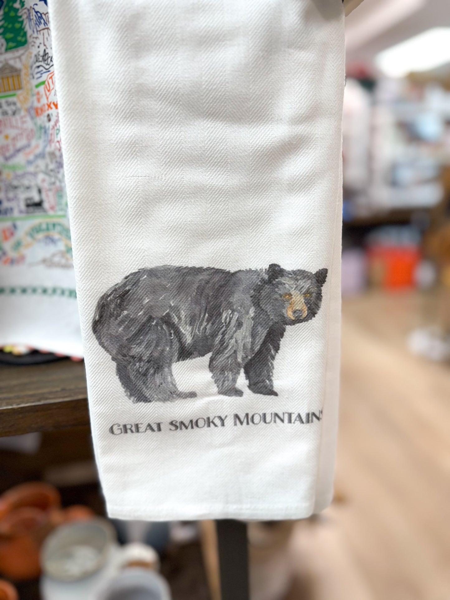 Black Bear Great Smoky Mountains Dish Towel