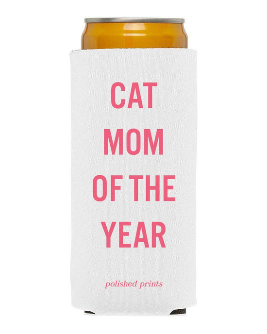 Cat Mom Koozie, Collapsible Coolie, Seltzer Coozie, Hugger