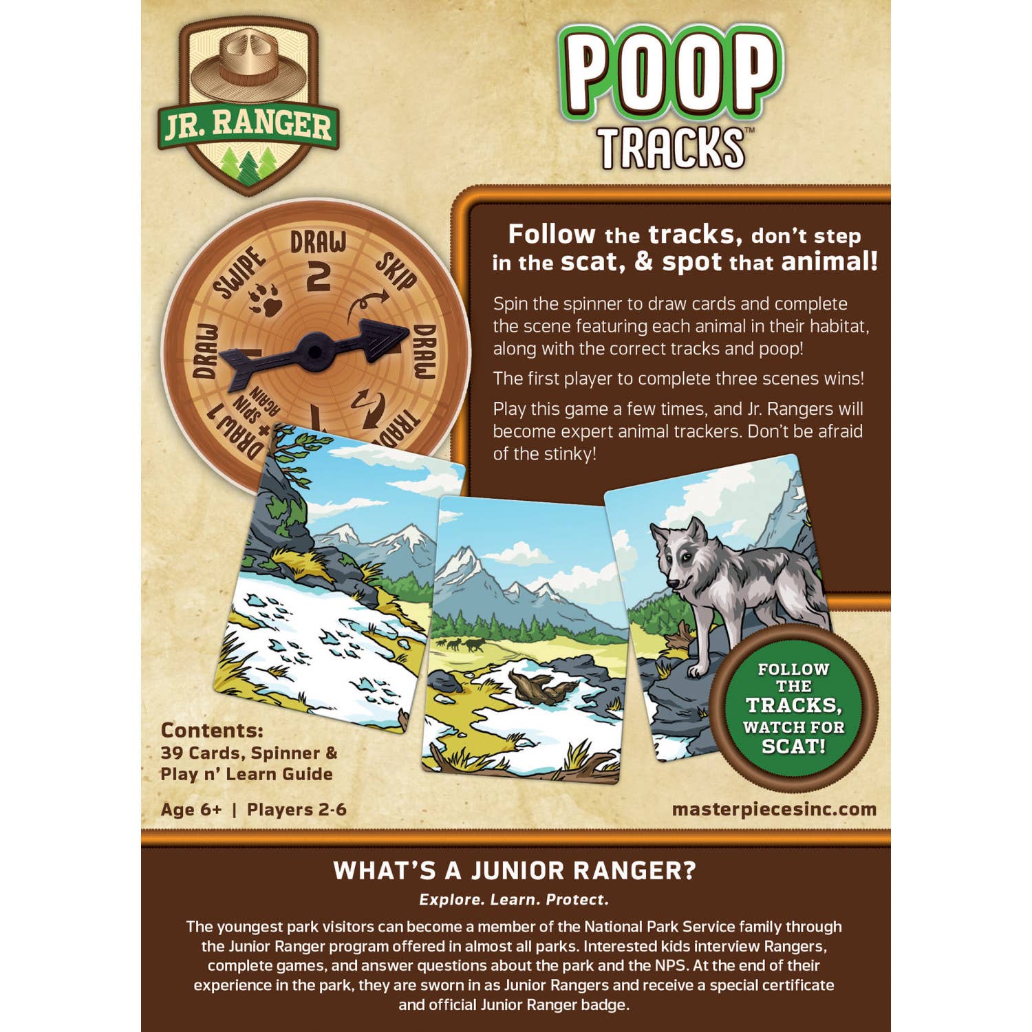 Jr. Ranger Poop Tracks Card Game – TownsendMercantileCo