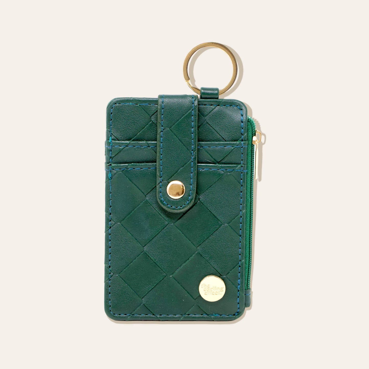 Keychain Wallet - Woven Dark Green