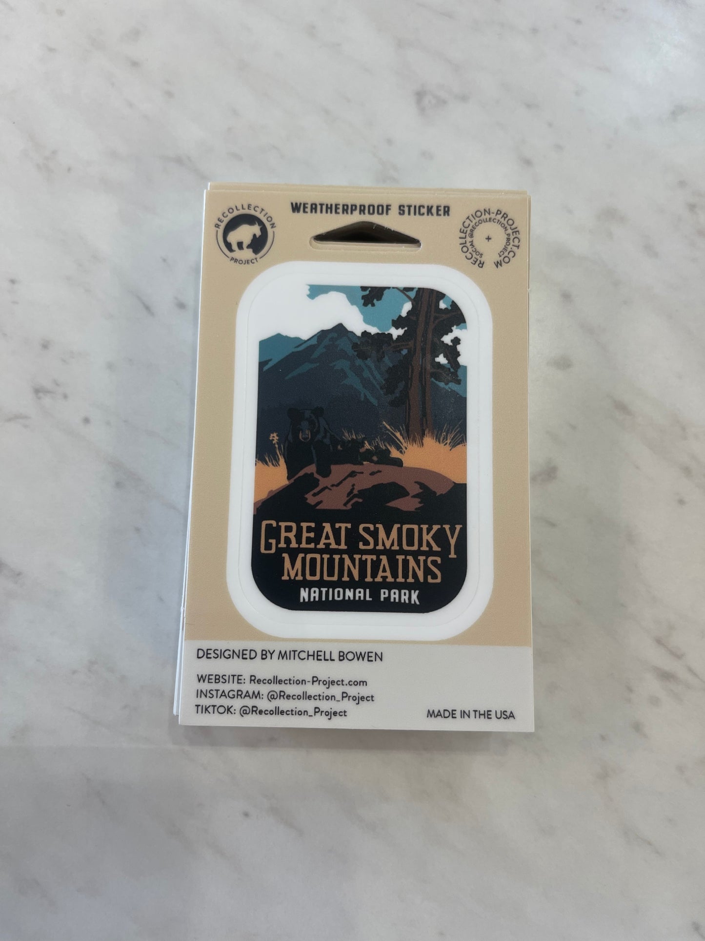 Great Smoky Mountain Travel Sticker Collection