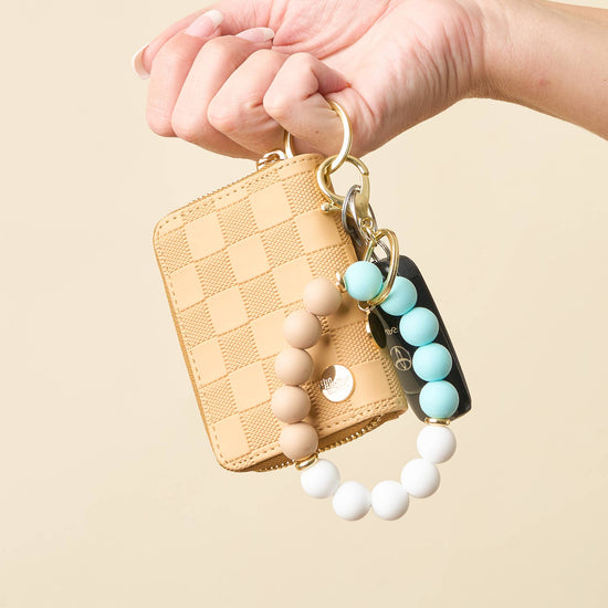 Hands-Free Keychain Wristlet-Sand & Sea