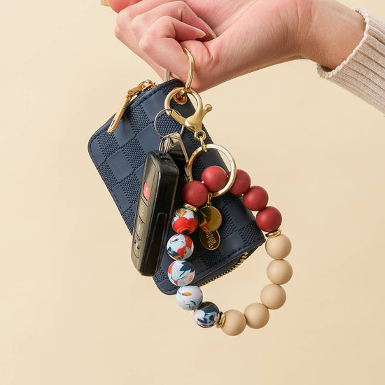 Hands-Free Keychain Wristlet-Fall Flora