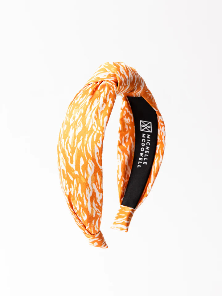 Headband Luna Tailgate Time Orange and White