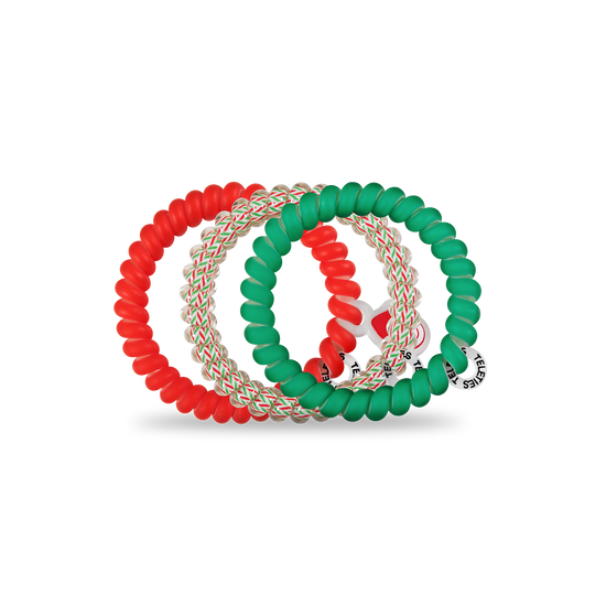 Sprial Hair Coils | Small | Santa Baby Hair Ties