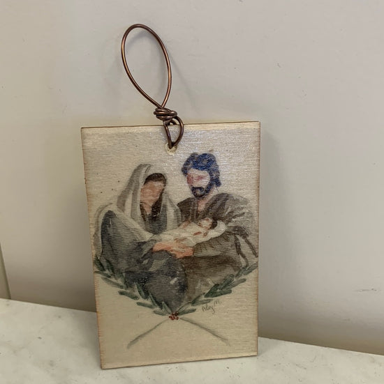 Local Art - Joseph and Mary Ornament