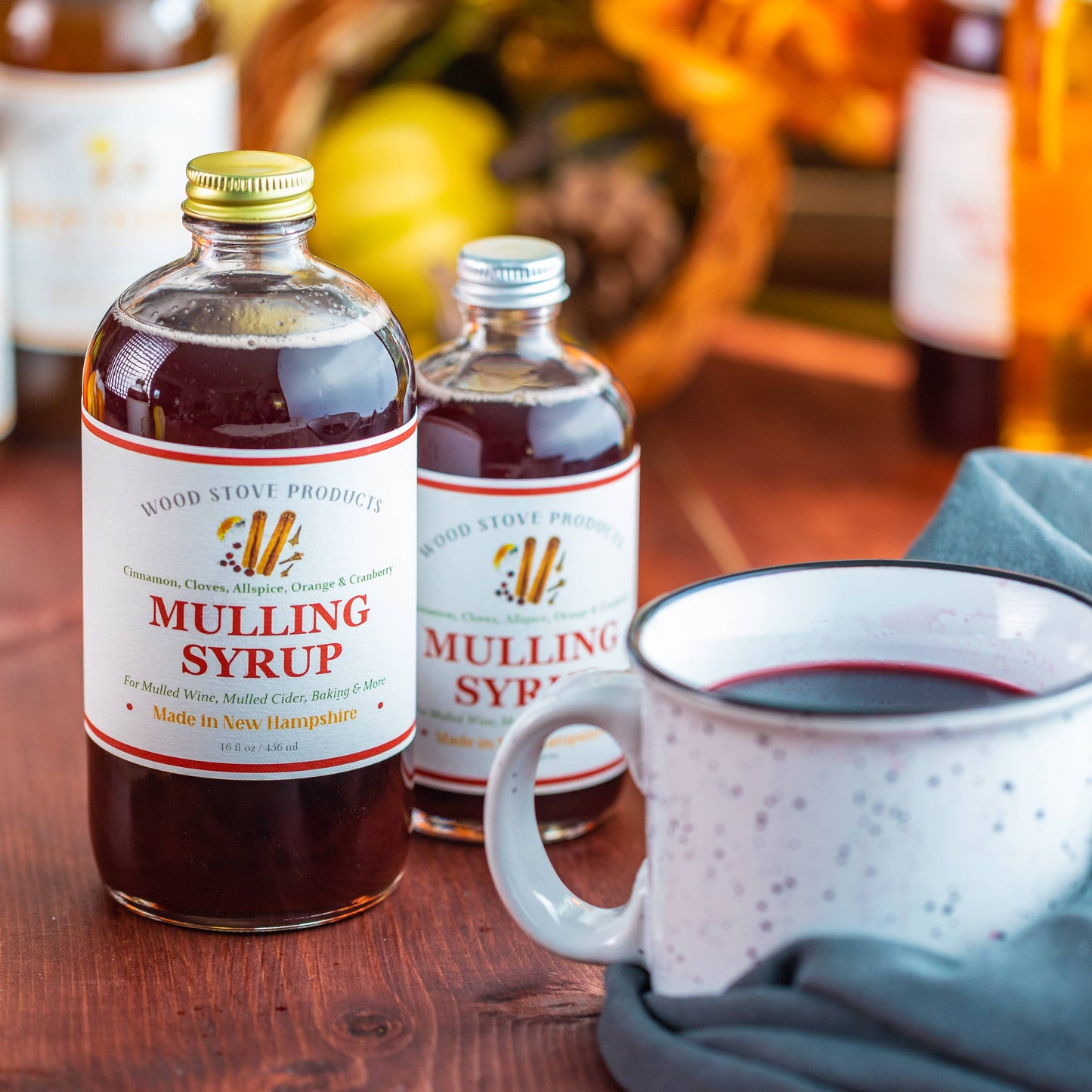 Mulling Syrup, 16 fl oz - for Mulled Wine, Cider, Baking, Co