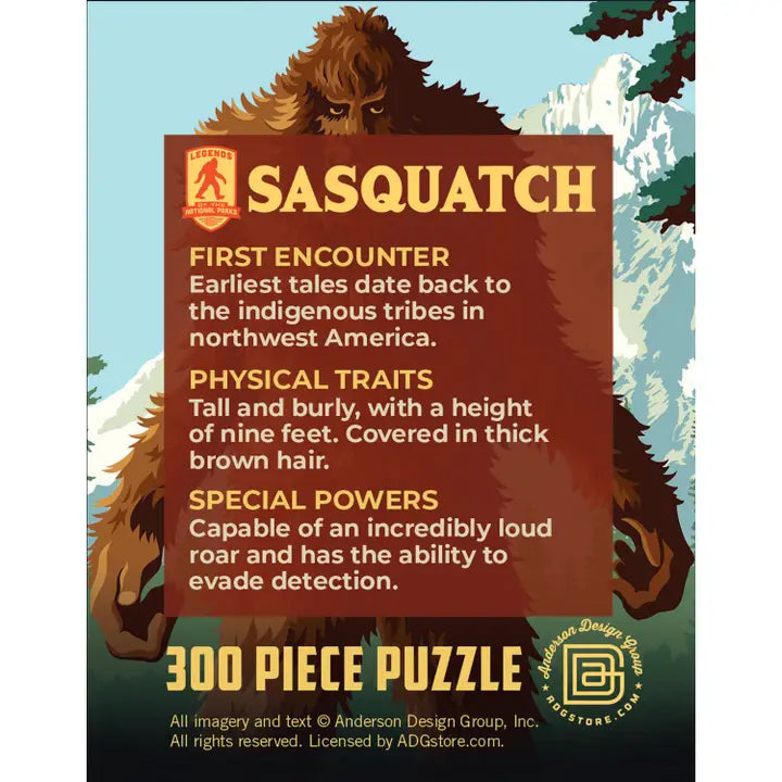 Sasquatch 300 piece puzzle