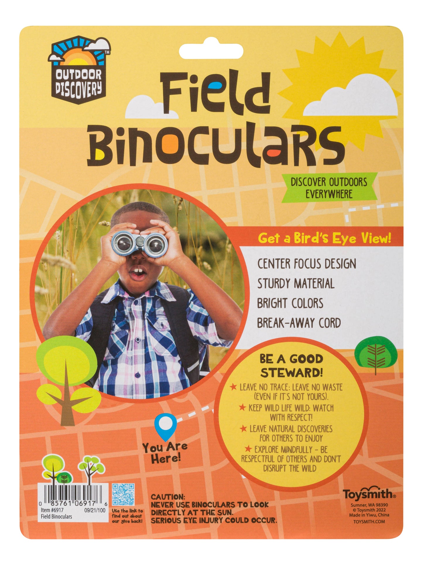 Outdoor Discovery Field Binoculars, Assorted Colors