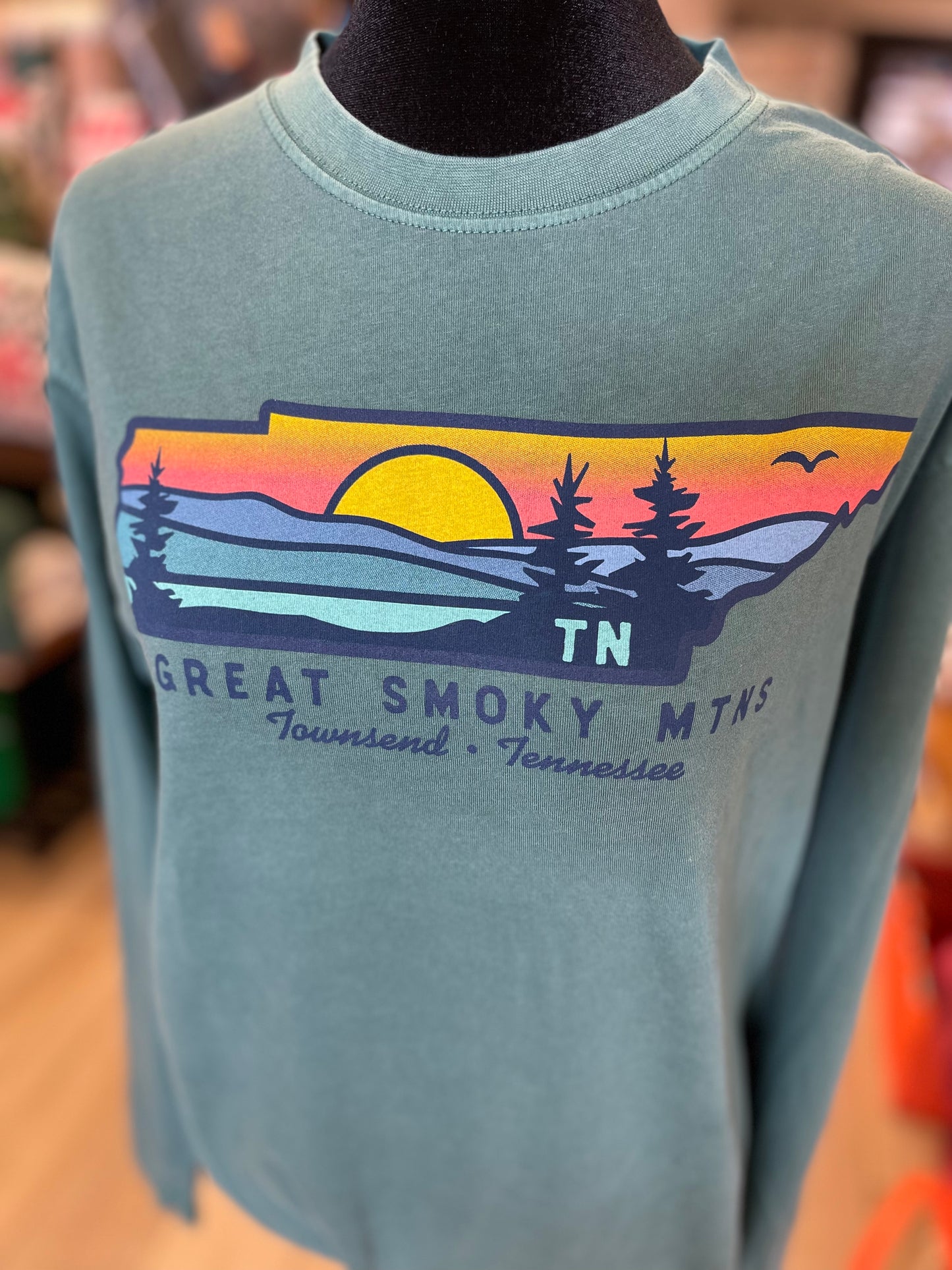Load image into Gallery viewer, Great Smoky Mountains - Townsend, TN - State Long Sleeve Shirt
