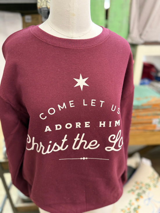 Oh come let us Adore Him Sweatshirt