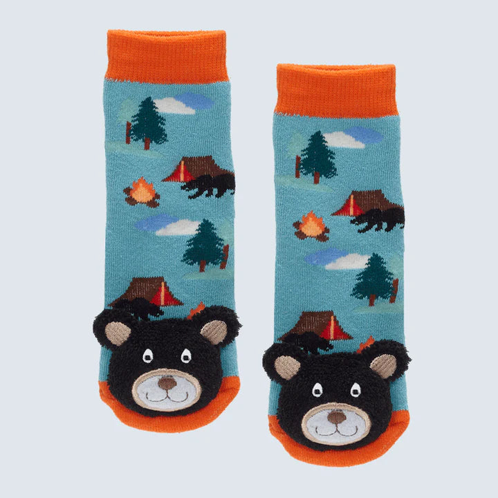 Load image into Gallery viewer, Black Bear Camp Fire Socks

