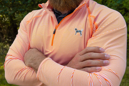 Bluetick Stripe Pullover - Orange