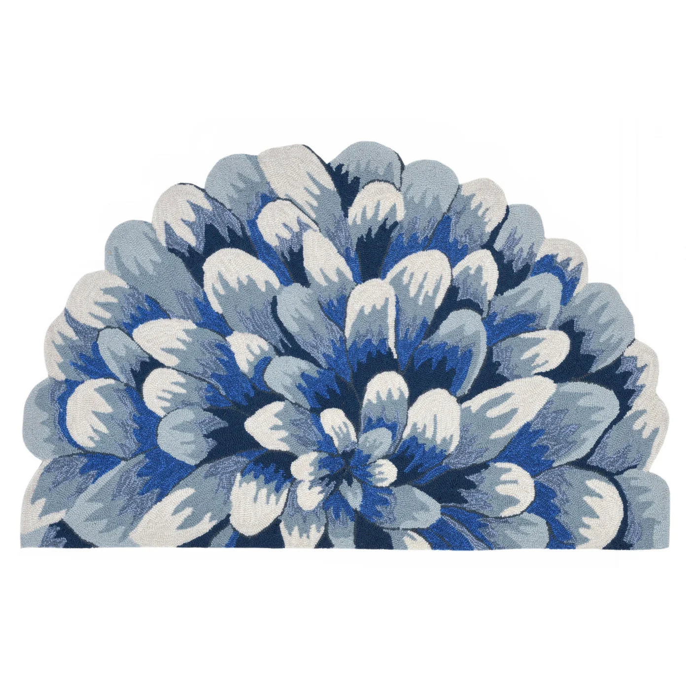 Load image into Gallery viewer, Liora Manne Frontporch Mum Indoor/Outdoor Rug Blue
