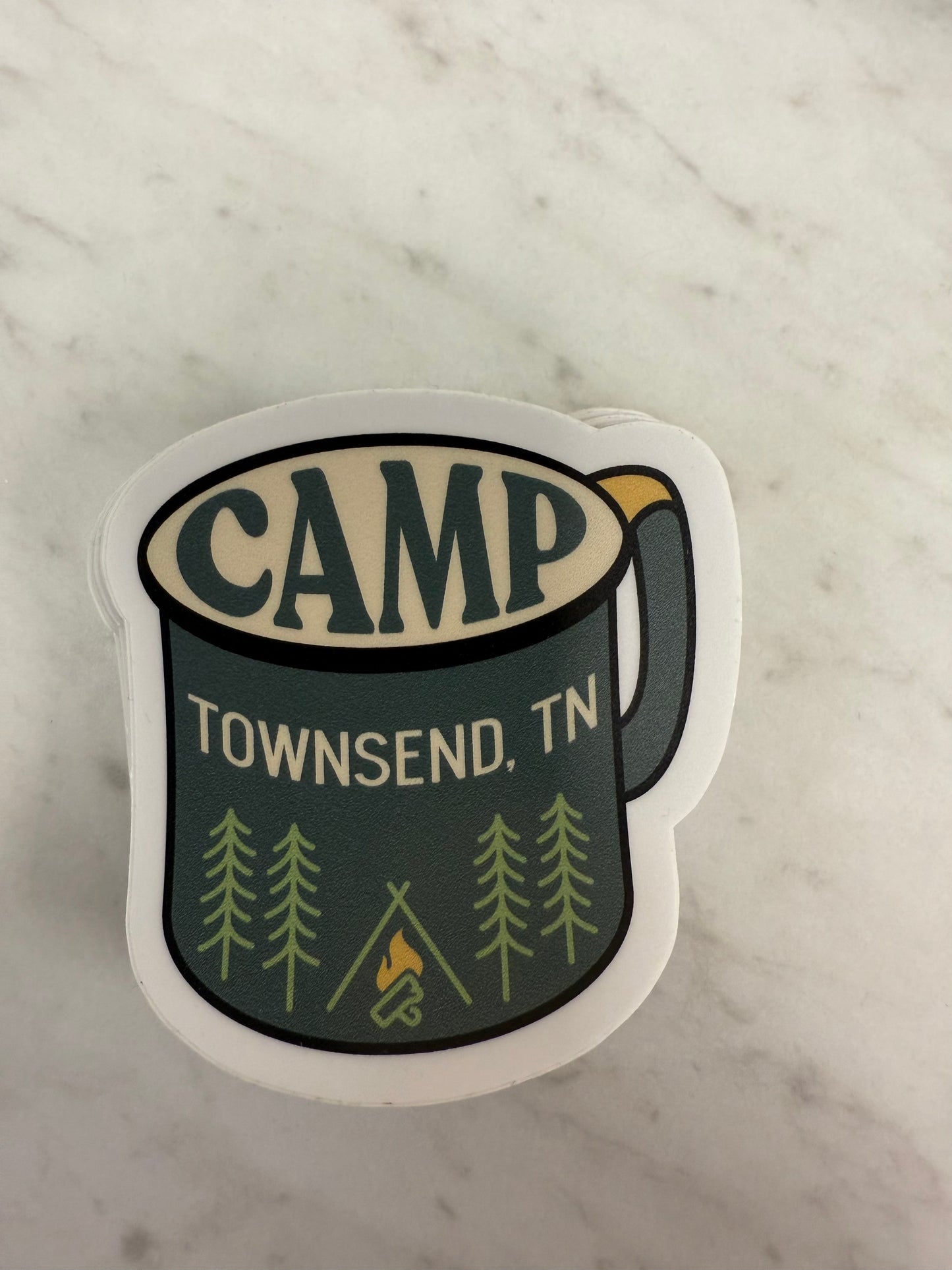 Camp Mug Townsend, TN Sticker