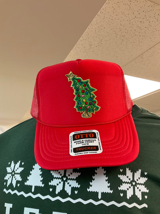 Grinch Patch Trucker Hat