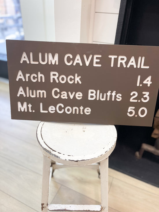 Alum Cave Trail Sign