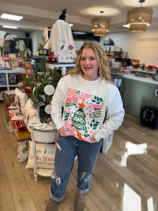 Merry & Bright Colorful Sweatshirt