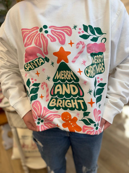 Merry & Bright Colorful Sweatshirt