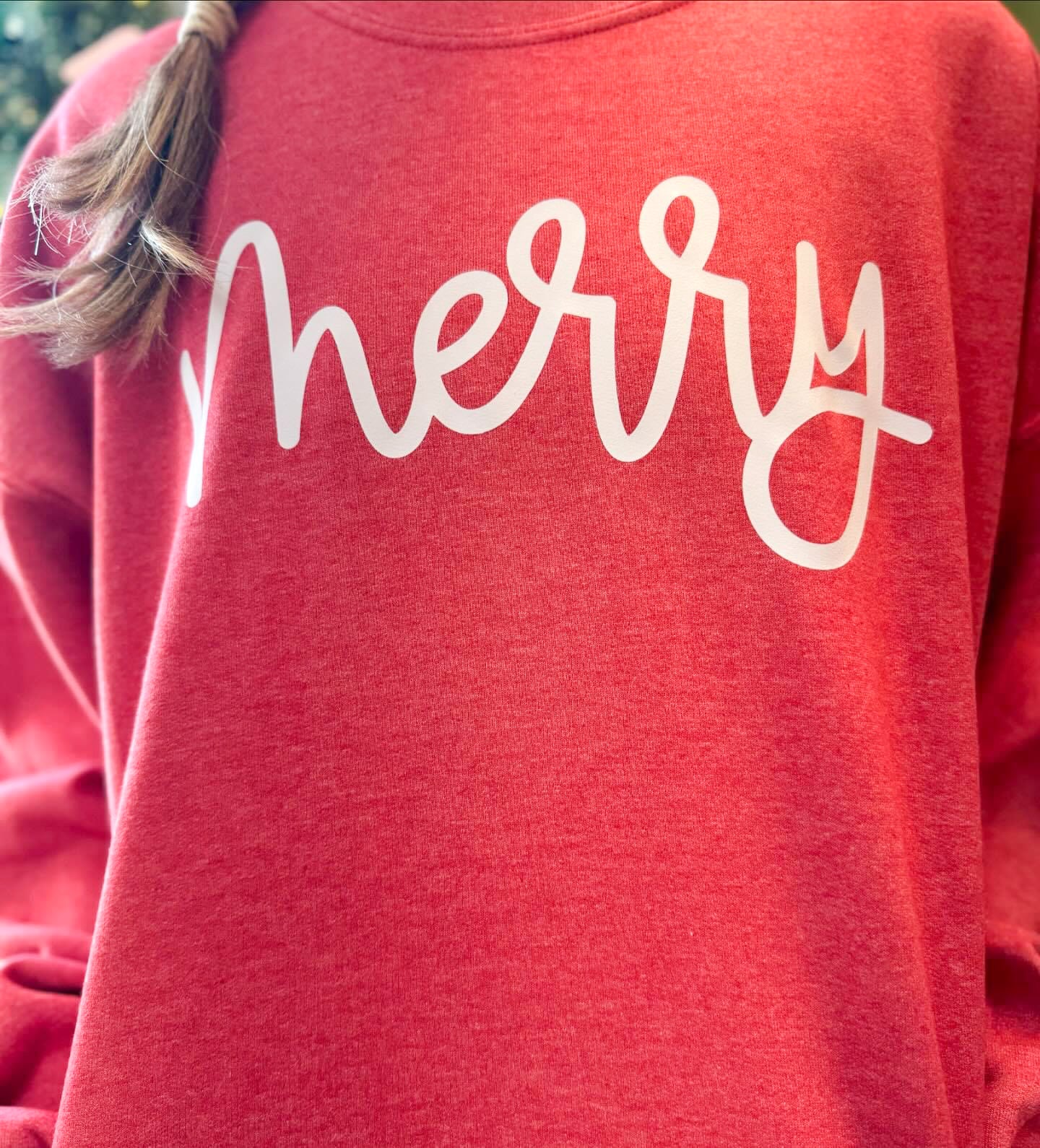 Merry Script Sweatshirt