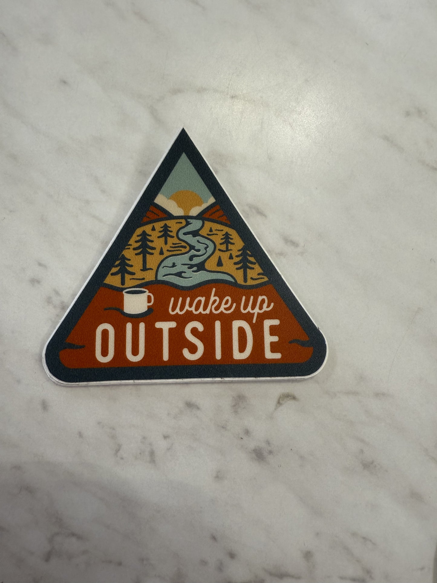 Wake Up Outside Sticker