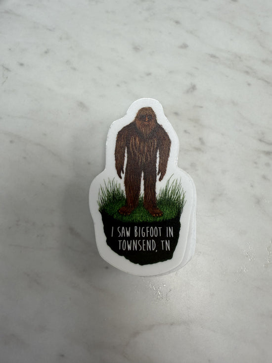 I Saw Bigfoot In Townsend, TN Sticker