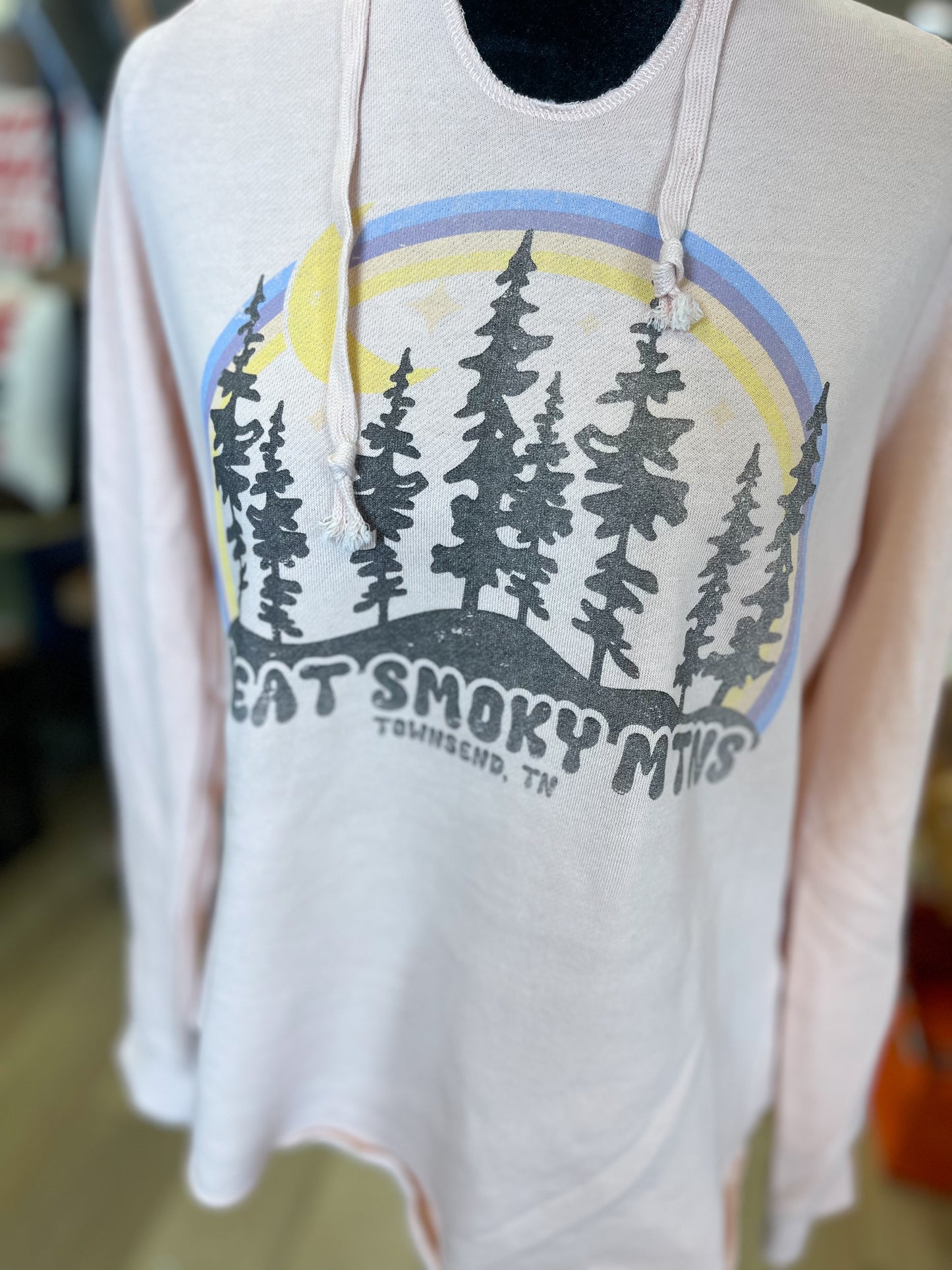 Load image into Gallery viewer, Good Vibes Great Smoky Mountain Hooded Sweatshirt
