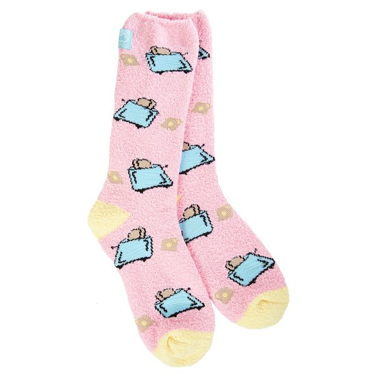 Load image into Gallery viewer, Worlds Softest Socks - Toast Breakfast Crew
