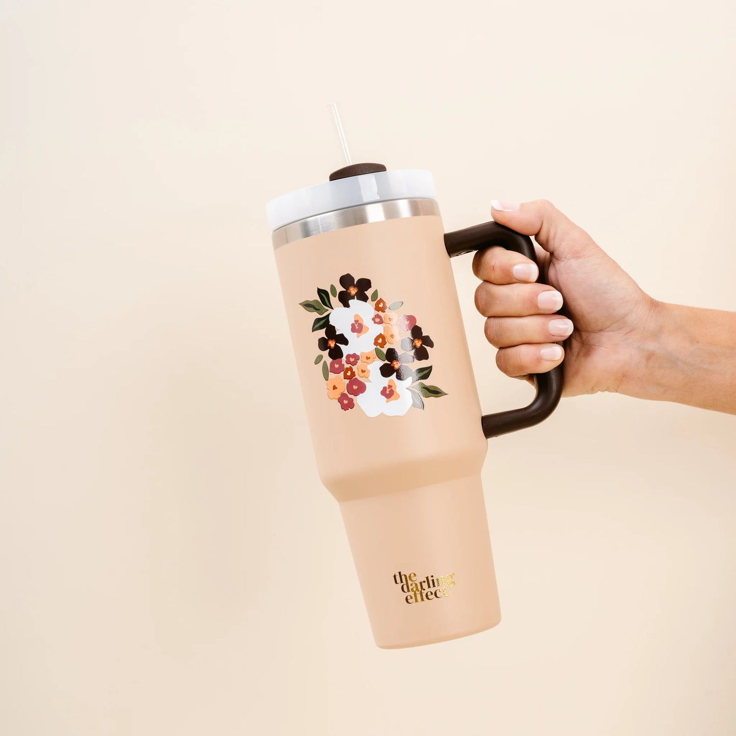 Load image into Gallery viewer, Bloom Mocha Take Me Everywhere Tumbler - 40 oz
