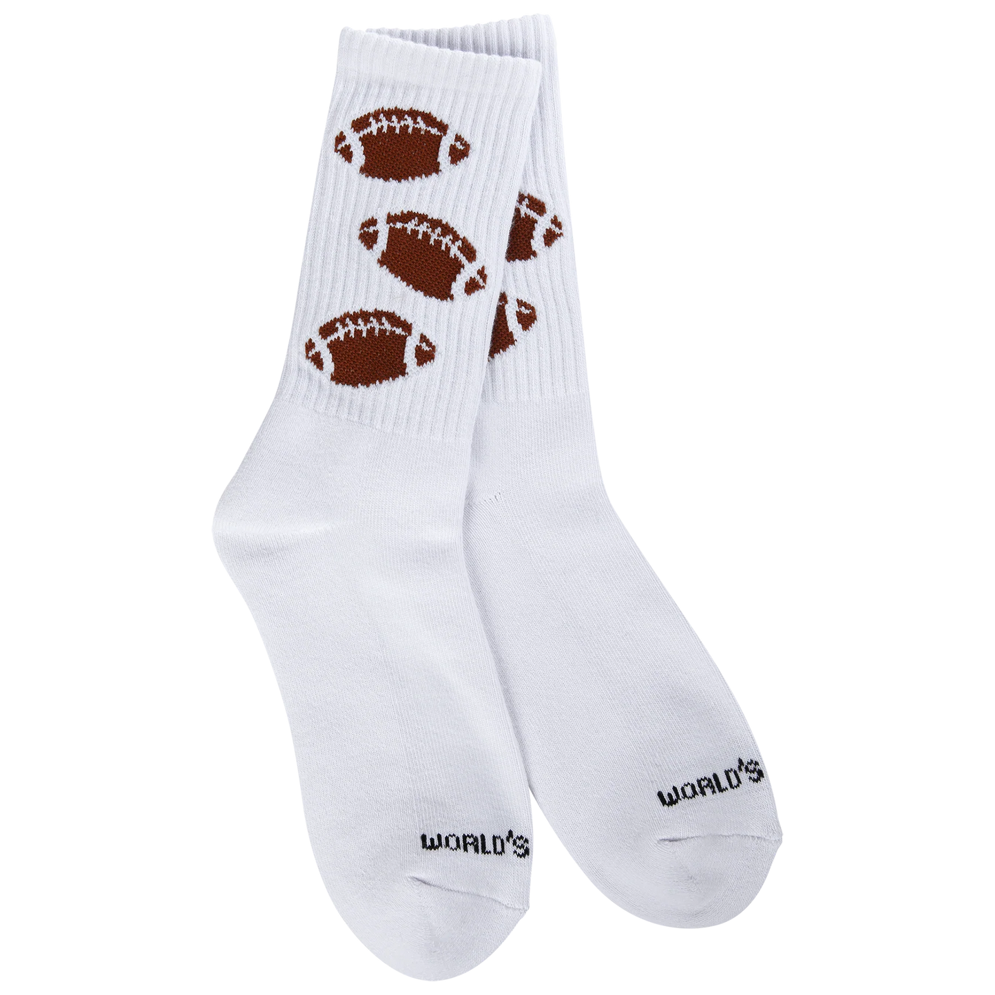 World's Softest Socks - Holiday Sport Mini Crew - Football