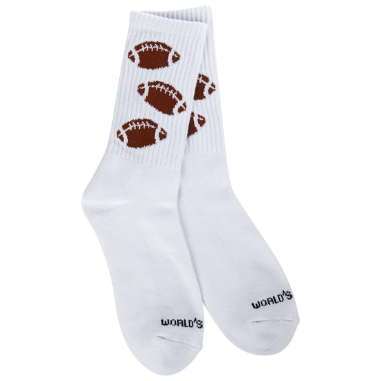 World's Softest Socks - Holiday Sport Mini Crew - Football