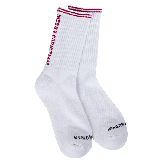 World's Softest Socks - Holiday Sport Mini Crew - Merry Christmas