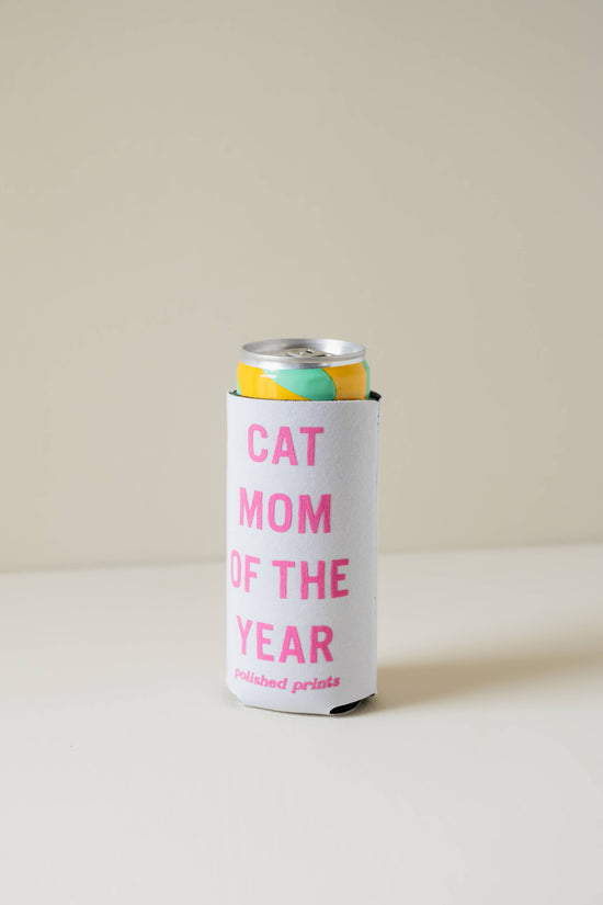 Cat Mom Koozie, Collapsible Coolie, Seltzer Coozie, Hugger