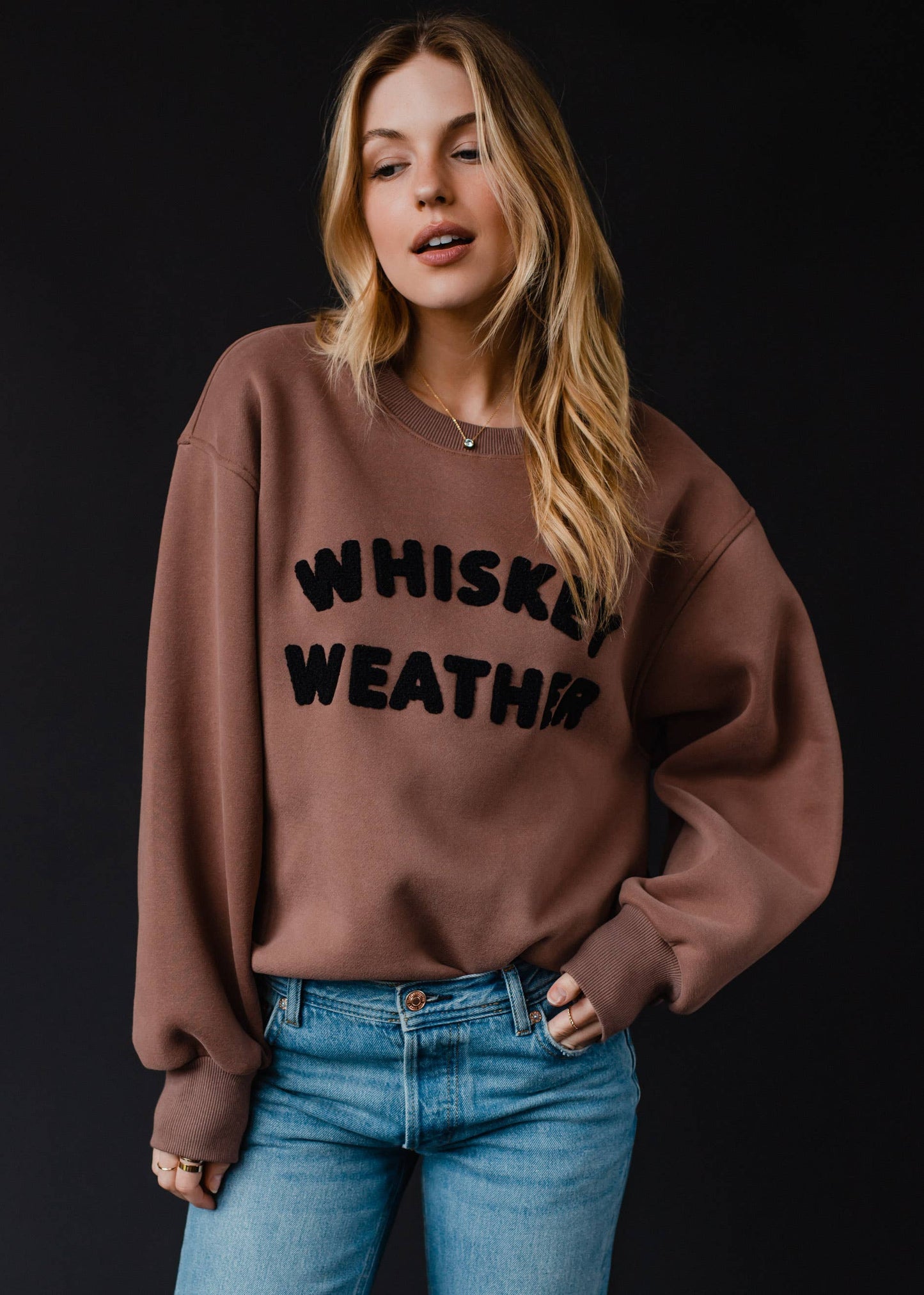 Mocha Whiskey Weather Sweatshirt