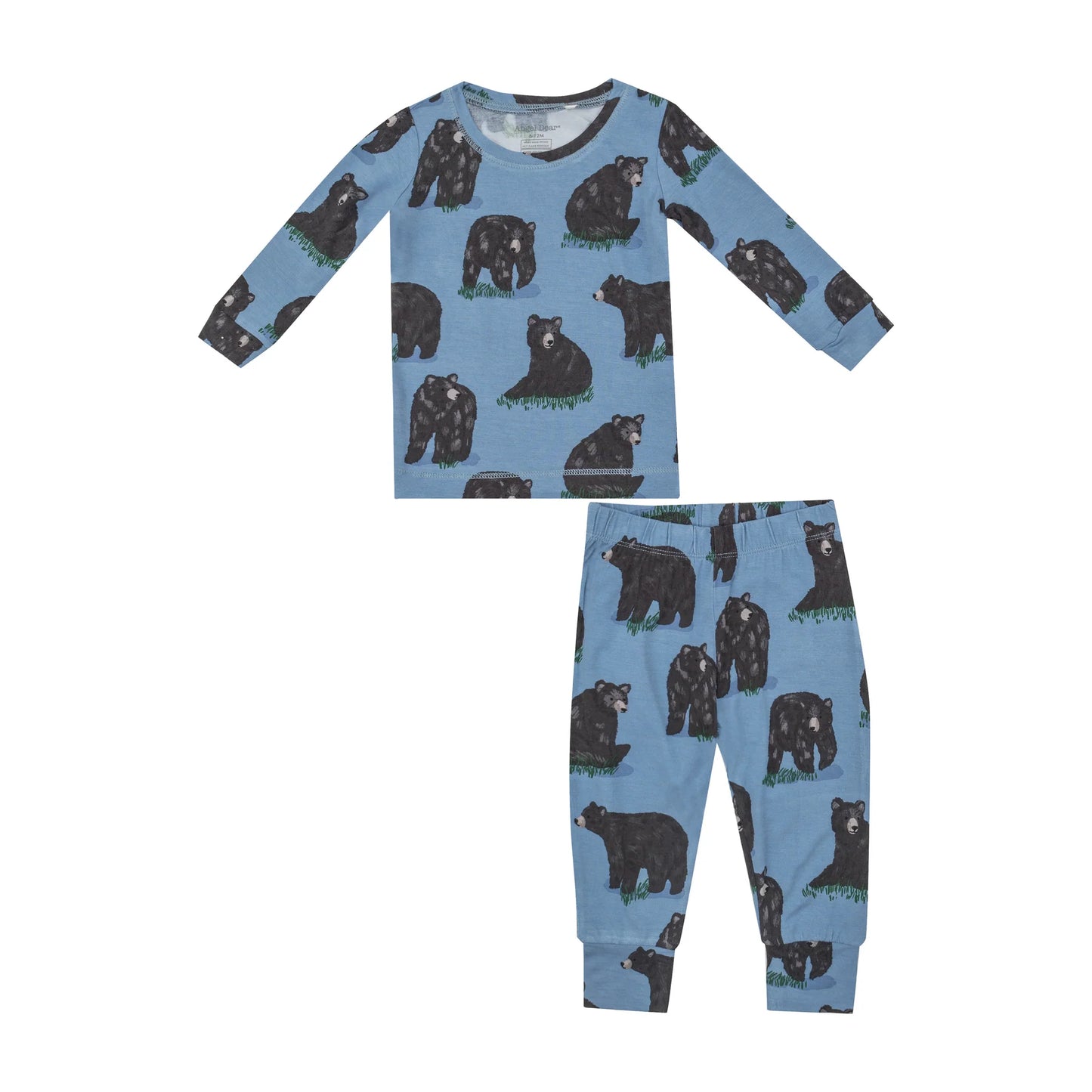 Angel Dear BLACK BEAR Bamboo Lounge Wear Set