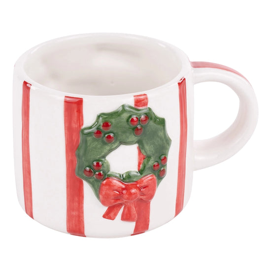 Merry & Bright Wreath Mug